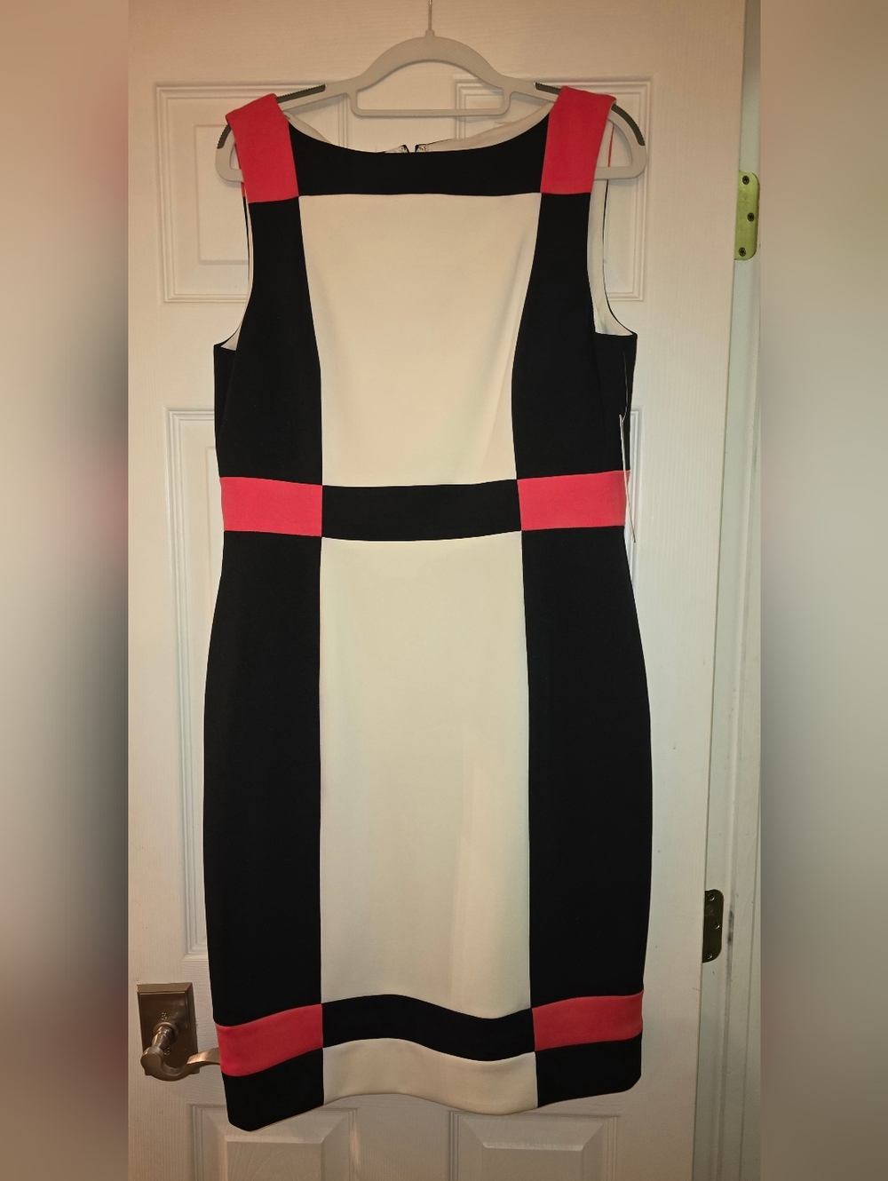 NWT- Maggie London Color Block Tank Dress